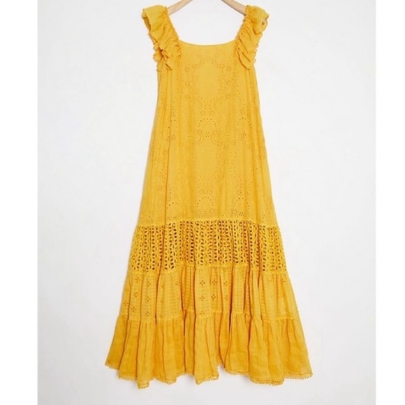 Payal Jain Dress Yellow Long - Picture 1 of 6